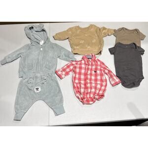 Baby Boy 3M Hoodie, Pant, Bodysuits, Sweater Gap, Small Story, Carters Plaid